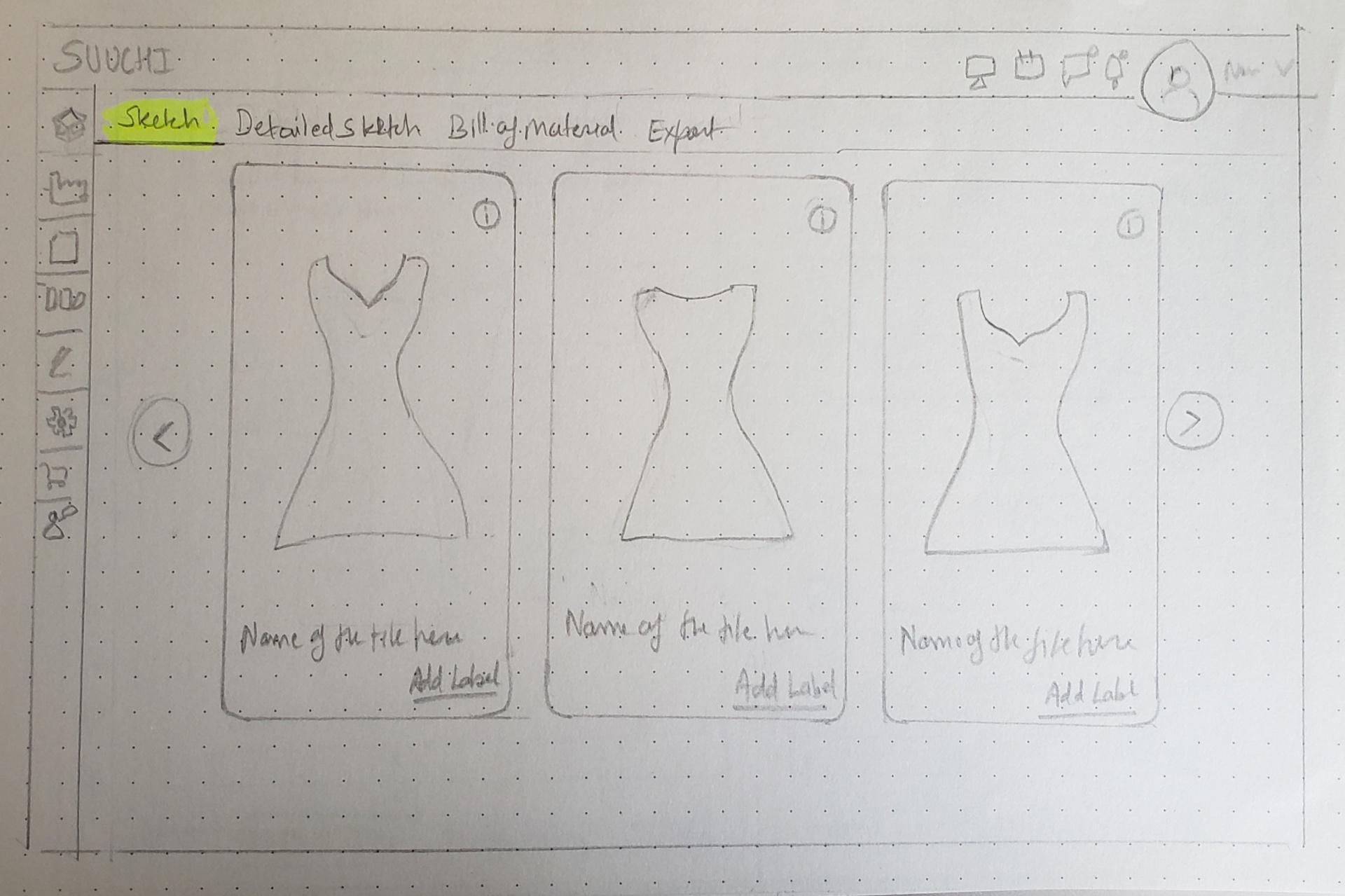 Initial sketch 4