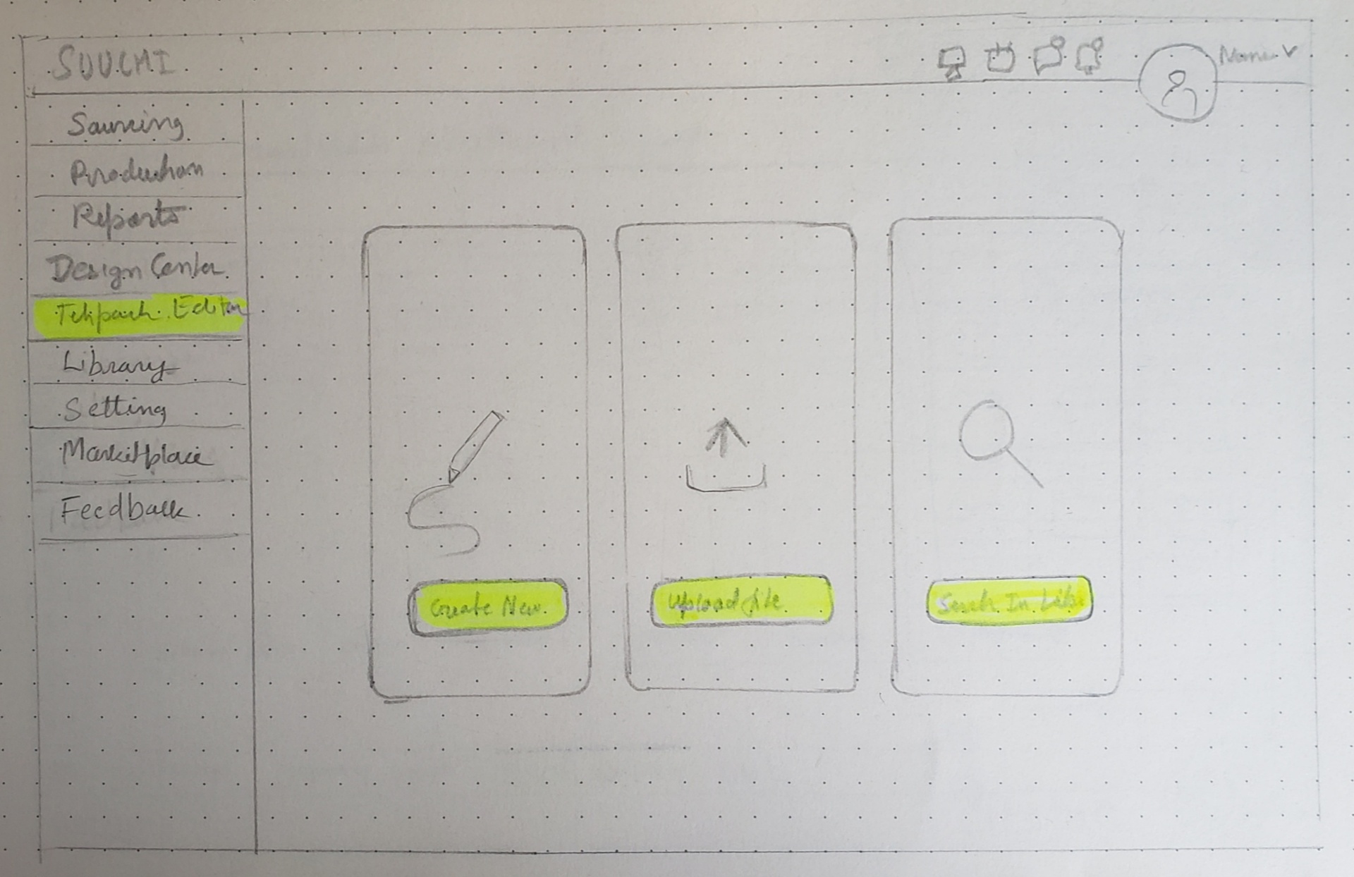 Initial sketch 2