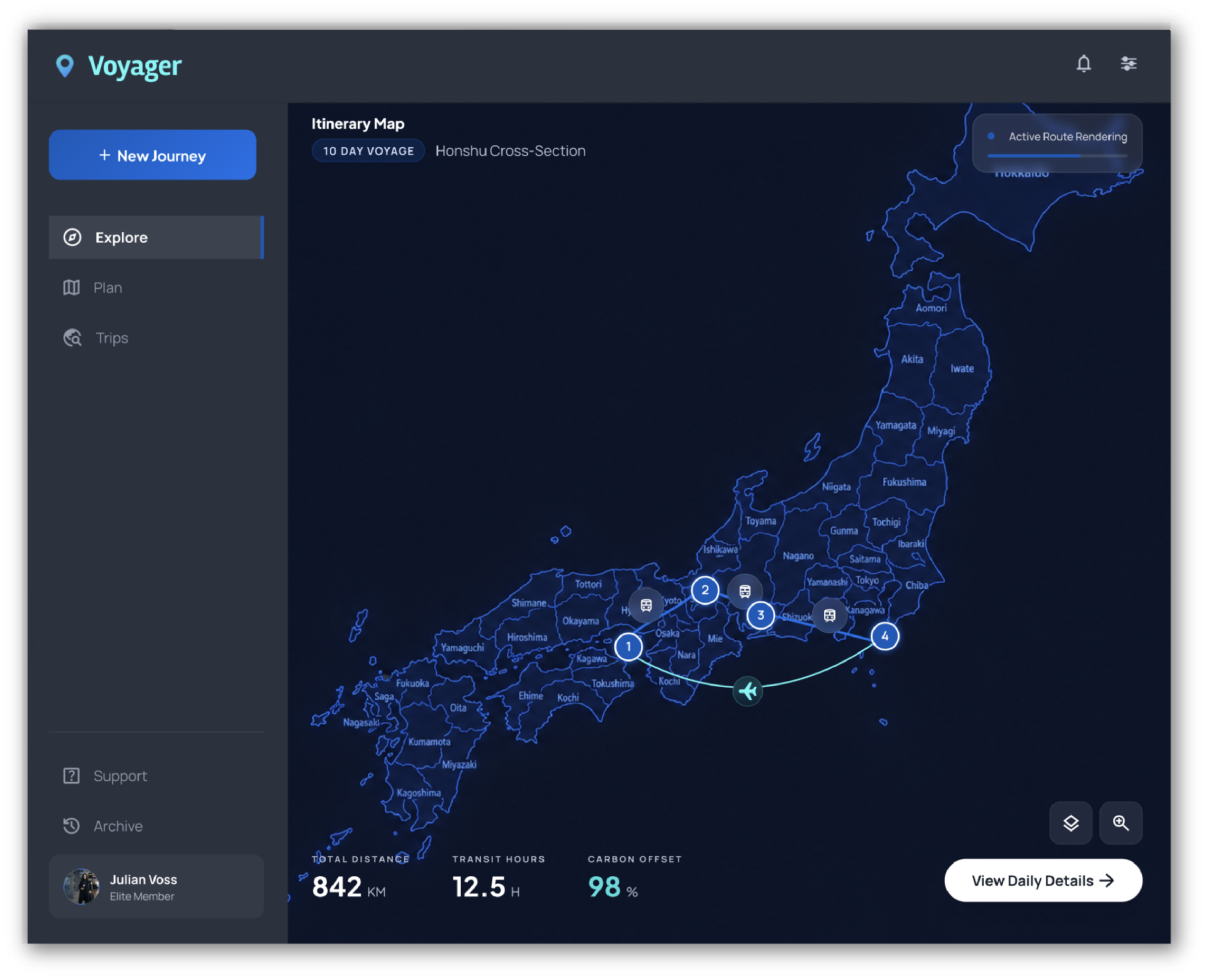 Voyager — Map View