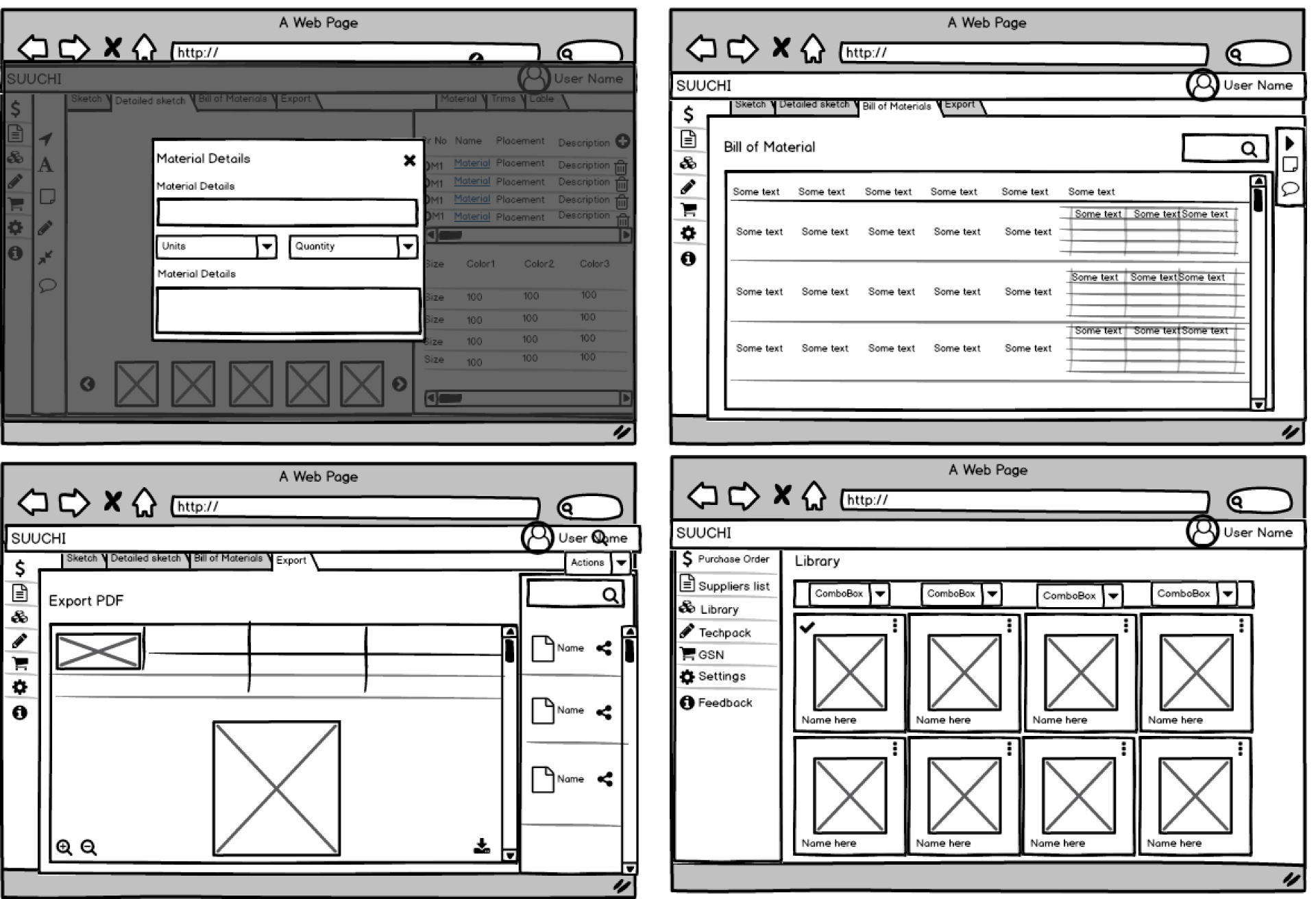Mid fidelity wireframe 2